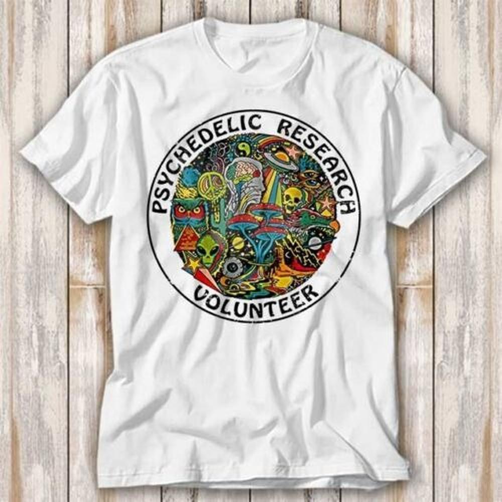 Psychedelic Research Volunteer Magic Mushroom T Shirt